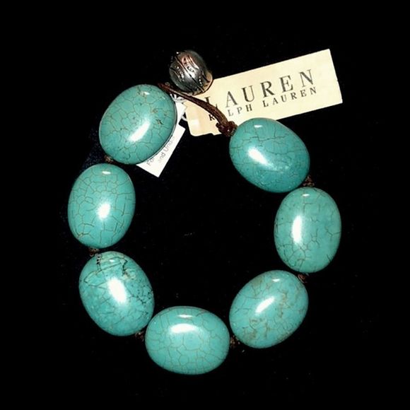 Vintage Genuine RALPH LAUREN Turquoise Bracelet NWT - Picture 1 of 9